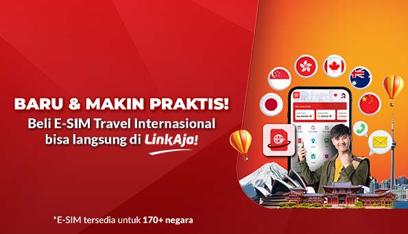 Image Artikel Internet Lancar di 170+ Negara: E-SIM Travel Internasional di LinkAja LinkAja
